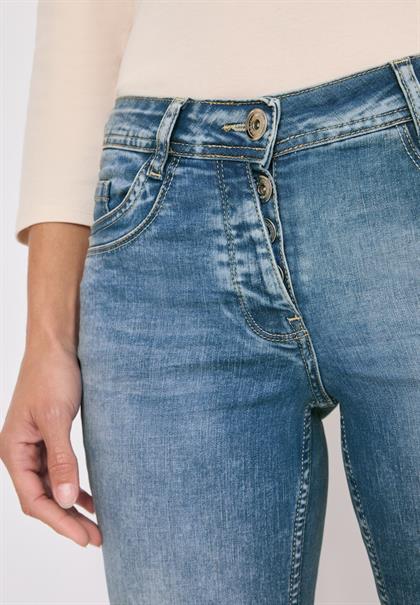 Slim Fit Jeans mit Detail authentic used wash
