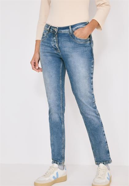 Slim Fit Jeans mit Detail authentic used wash