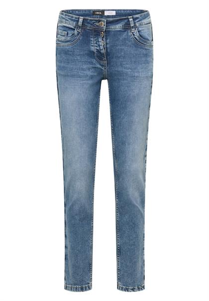Slim Fit Jeans mit Detail authentic used wash