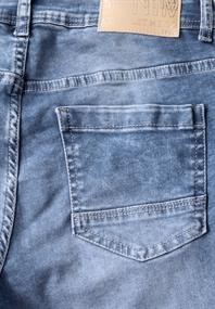 Slim Fit Jeansshorts mid blue used wash