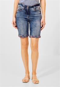 Slim Fit Jeansshorts mid blue wash