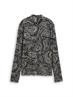 Slim Fit Langarmshirt mit Stehkragen black paisley