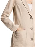 Slim Fit Mantel mit aufgesetzten Taschen dusty beige melange