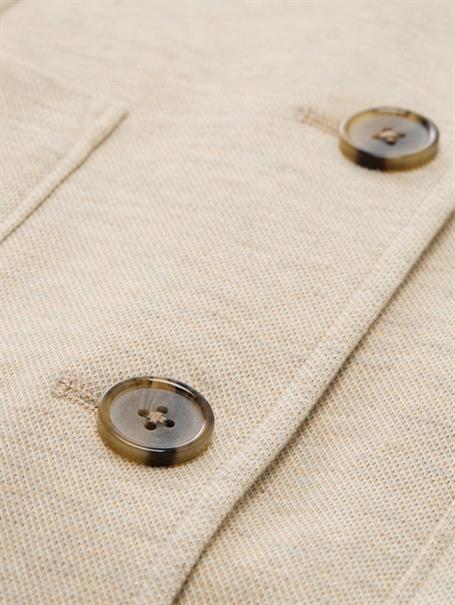 Slim Fit Mantel mit aufgesetzten Taschen dusty beige melange