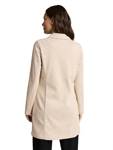 Slim Fit Mantel mit aufgesetzten Taschen dusty beige melange