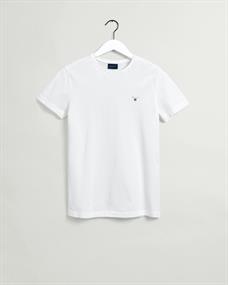 Slim Fit Piqué T-Shirt white