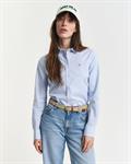Slim Fit Stretch Oxford-Bluse light blue