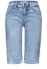 Slim Leg Bermuda mit Turn-Up-Detail light blue authentic wash