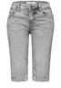 Slim Leg Bermuda mit Turn-Up-Detail mid grey wash