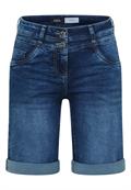 Slim Leg Jeansshorts im Casual Fit mid blue used wash