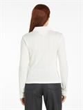 SLIM POINTELLE BTN DWN LS ancient white