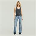 Slim rib tank t wmn petrol