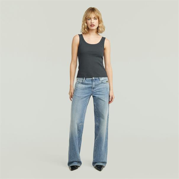 Slim rib tank t wmn petrol