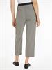 SLIM STRAIGHT LOGO PANT white check