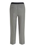 SLIM STRAIGHT LOGO PANT white check