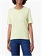 SLIM STRIPED 1X1 RIBBED SS T-SHIRT, pastel lime