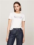 SLIM TRACK HILFIGER C-NK SS ecru