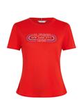 SLIM TRACK HILFIGER C-NK SS fierce red