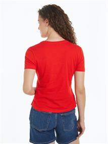 SLIM TRACK HILFIGER C-NK SS fierce red