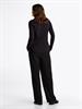 SLIM VISC BUTTON DOWN SHIRT LS black