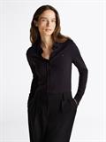 SLIM VISC BUTTON DOWN SHIRT LS black