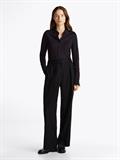SLIM VISC BUTTON DOWN SHIRT LS black