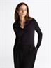 SLIM VISC BUTTON DOWN SHIRT LS black
