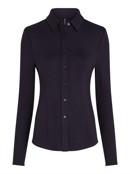 SLIM VISC BUTTON DOWN SHIRT LS desert sky