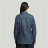 Slim western shirt l\s wmn antique faded hurricane