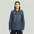 Slim western shirt l\s wmn antique faded hurricane