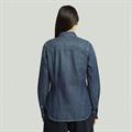 Slim western shirt l\s wmn antique faded hurricane