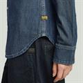 Slim western shirt l\s wmn antique faded hurricane