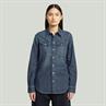 Slim western shirt l\s wmn antique faded hurricane