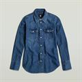 Slim Western shirt l\s wmn worn in windward