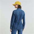 Slim Western shirt l\s wmn worn in windward