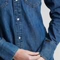 Slim Western shirt l\s wmn worn in windward