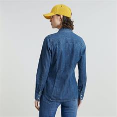 Slim Western shirt l\s wmn worn in windward