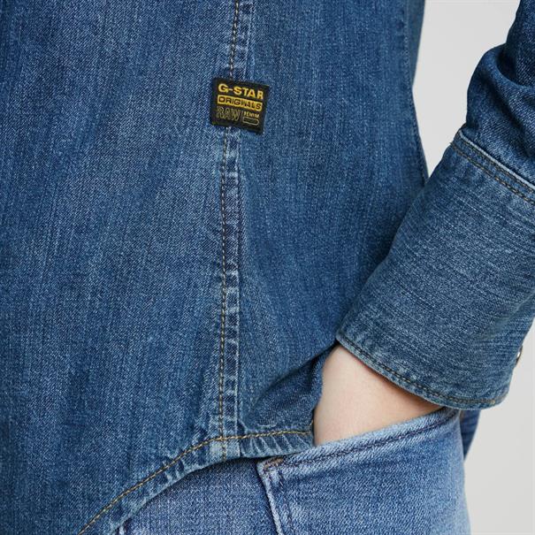 Slim Western shirt l\s wmn worn in windward