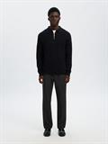 SLM196-STRAIGHT ROBERT STRING PANT NOOS black