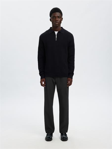 SLM196-STRAIGHT ROBERT STRING PANT NOOS black