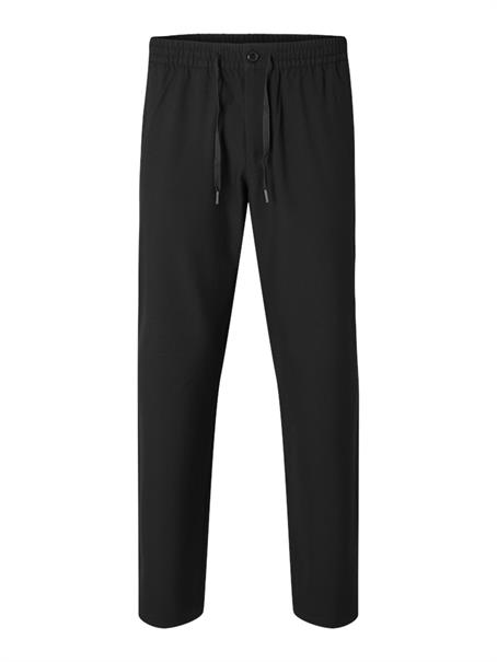 SLM196-STRAIGHT ROBERT STRING PANT NOOS black