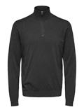 SLMBERG LS HALF ZIP NOOS antracit