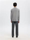 SLMBERG LS HALF ZIP NOOS medium grey melange