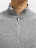 SLMBERG LS HALF ZIP NOOS medium grey melange