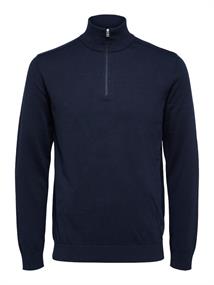 SLMBERG LS HALF ZIP NOOS navy blazer