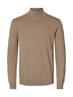 SLMBERG LS HALF ZIP NOOS savannah tan