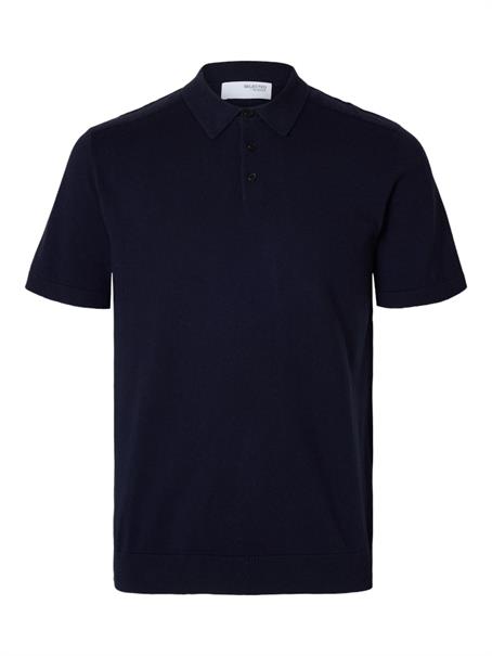 SLMBERG SS KNIT POLO NOOS navy blazer
