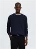 SLMBRAUN KNIT RLX RIB CREW NECK NOOS navy blazer
