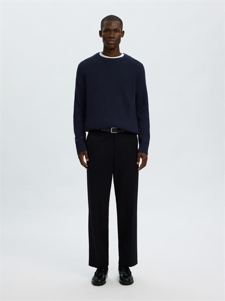 SLMBRAUN KNIT RLX RIB CREW NECK NOOS navy blazer