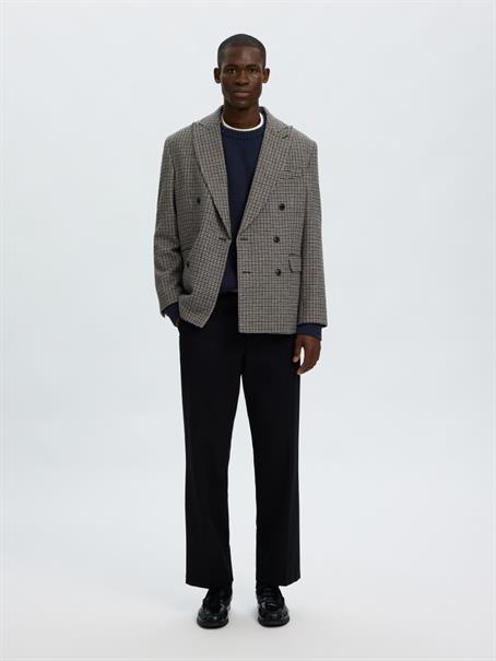 SLMBRAUN KNIT RLX RIB CREW NECK NOOS navy blazer